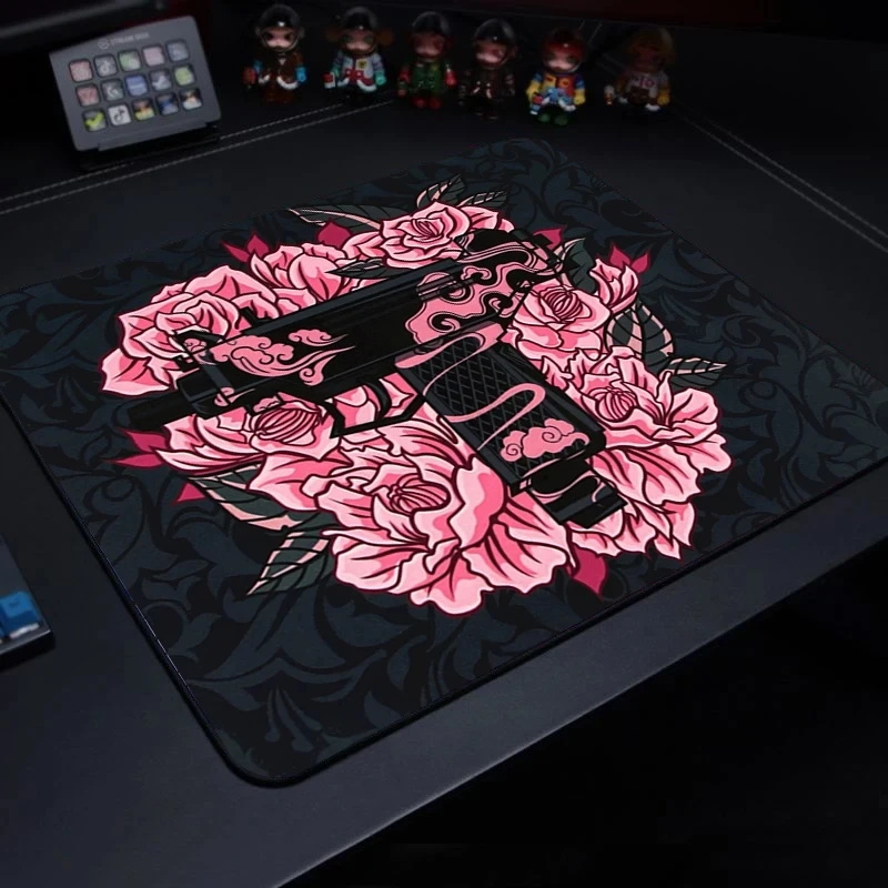 Esports-Tiger-Tapis de souris de jeu Bonito Mouse Sub, tapis de bureau Gamer, polymères protecteurs, Anime Cartoon: orange