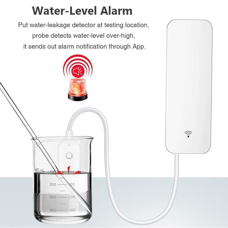 Tuya Smart Water leak Sensor WiFi Water level Sensor Water Leak Detector SmartLife App Remote Control Home Security Alarm System