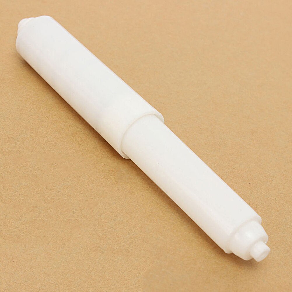 Toilet Roll Holder Roller Insert Spindle Spring Rod White Plastic Replacement Useful