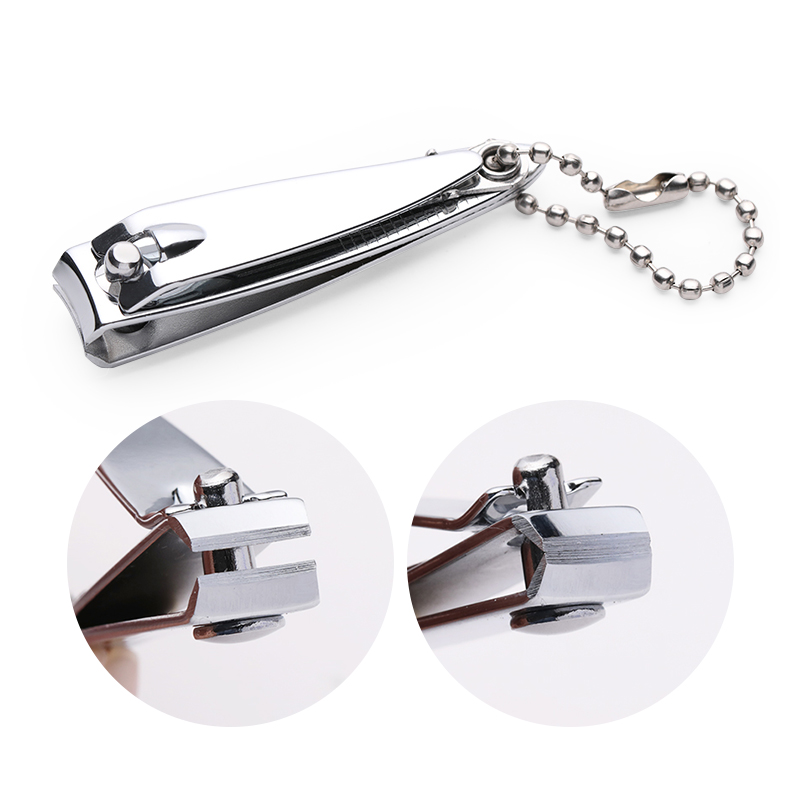 Nail Clippers Stainless Steel Silver Trimmer Finger Toenail Health Care Nail Art Shaping Tools with Nail File Buffer