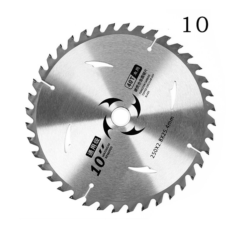 Savklinge 4 " /6 " /7 " /8 " /9 " /10 " rundsavklinge hårdmetal skæreblad til træ aluminium jern skæreskive