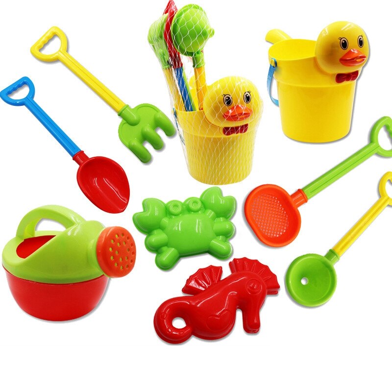 Baby Strand Speelgoed Bad Play Set Met Eenden Emmer Zand Tool Model Water Spel Zand Spelen Voor Kinderen
