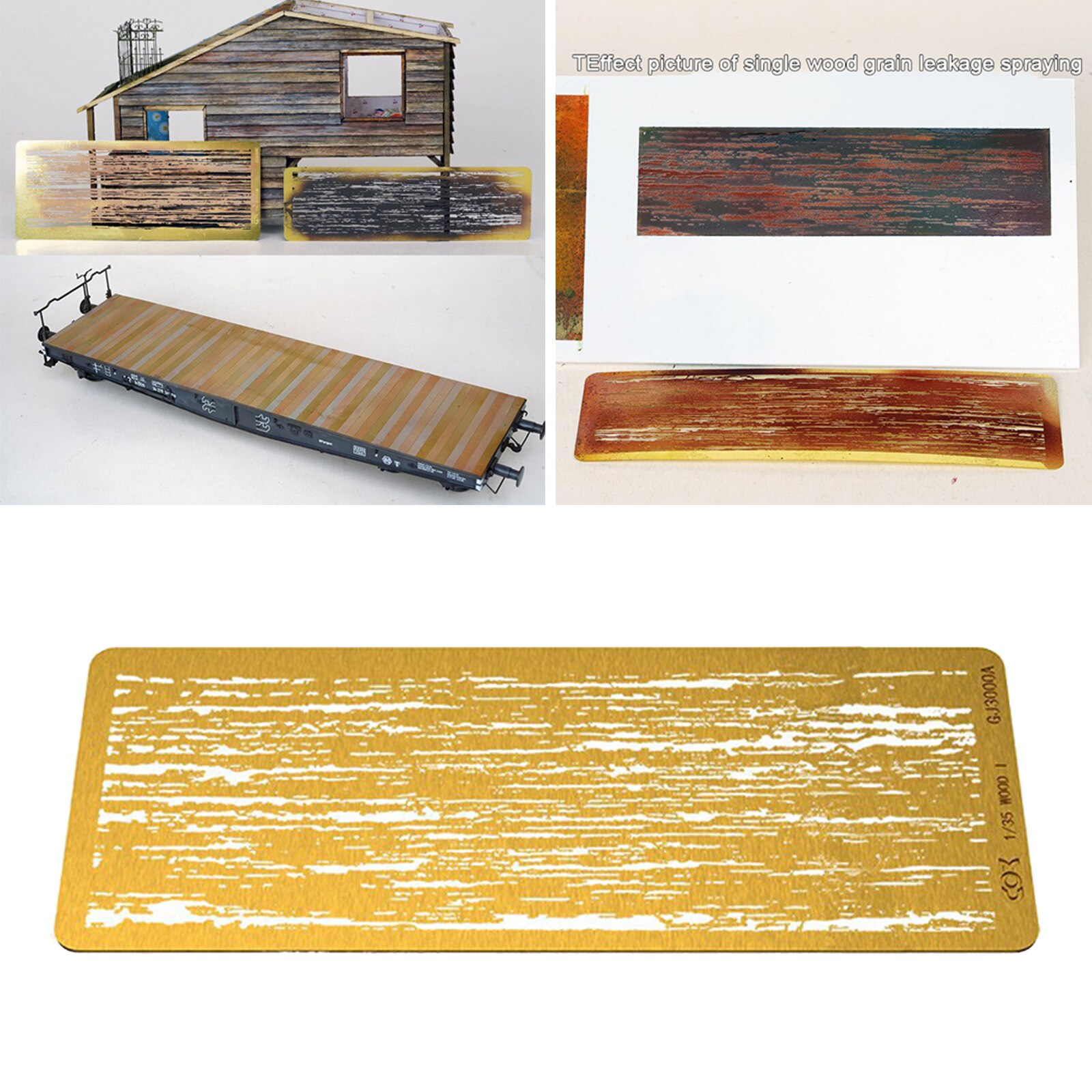 Model Painting Stenciling Template Spray Painting Hobby Tool Plate 1/35 1/48 1/72 Model Airbrush Decoration Stencils Supplies: GJ3000A