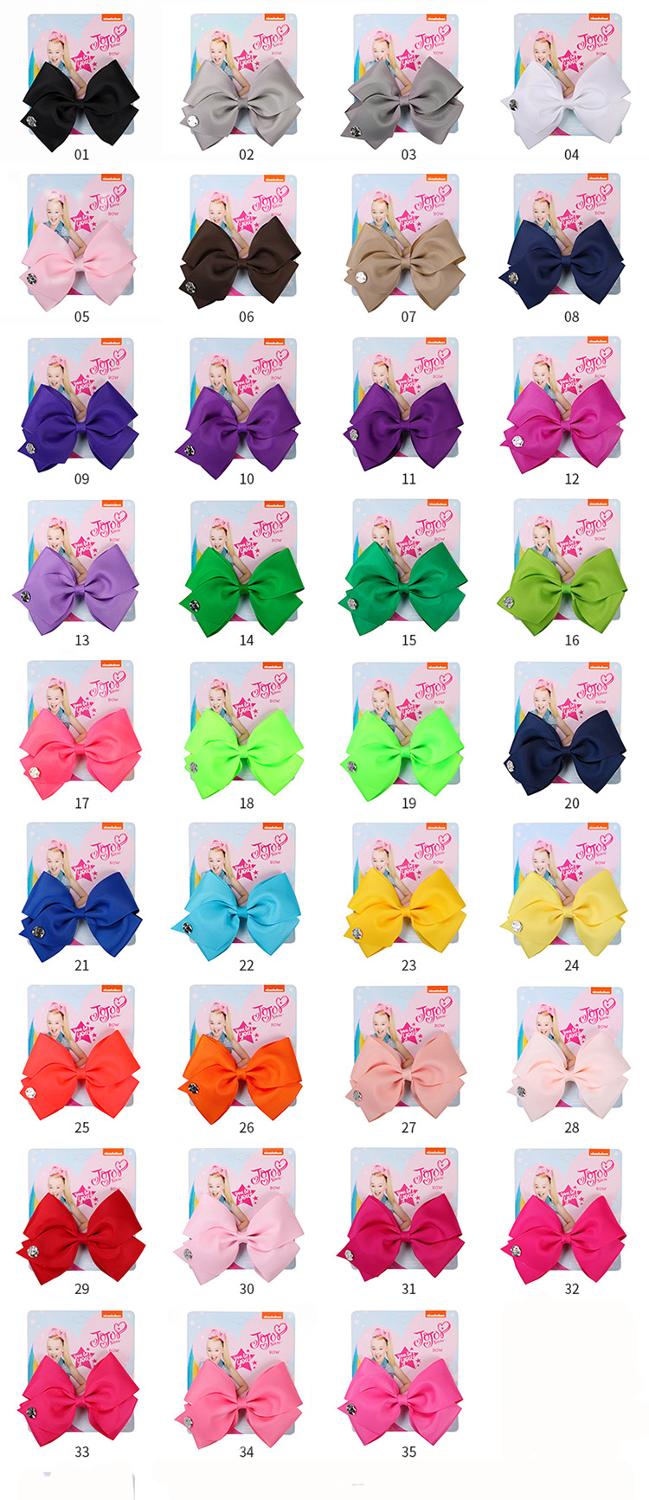35 couleurs 5 pouces arcs pince à cheveux chapeaux cheveux arc pour bébé enfants filles à la main ruban nœud papillon cheveux accessoires