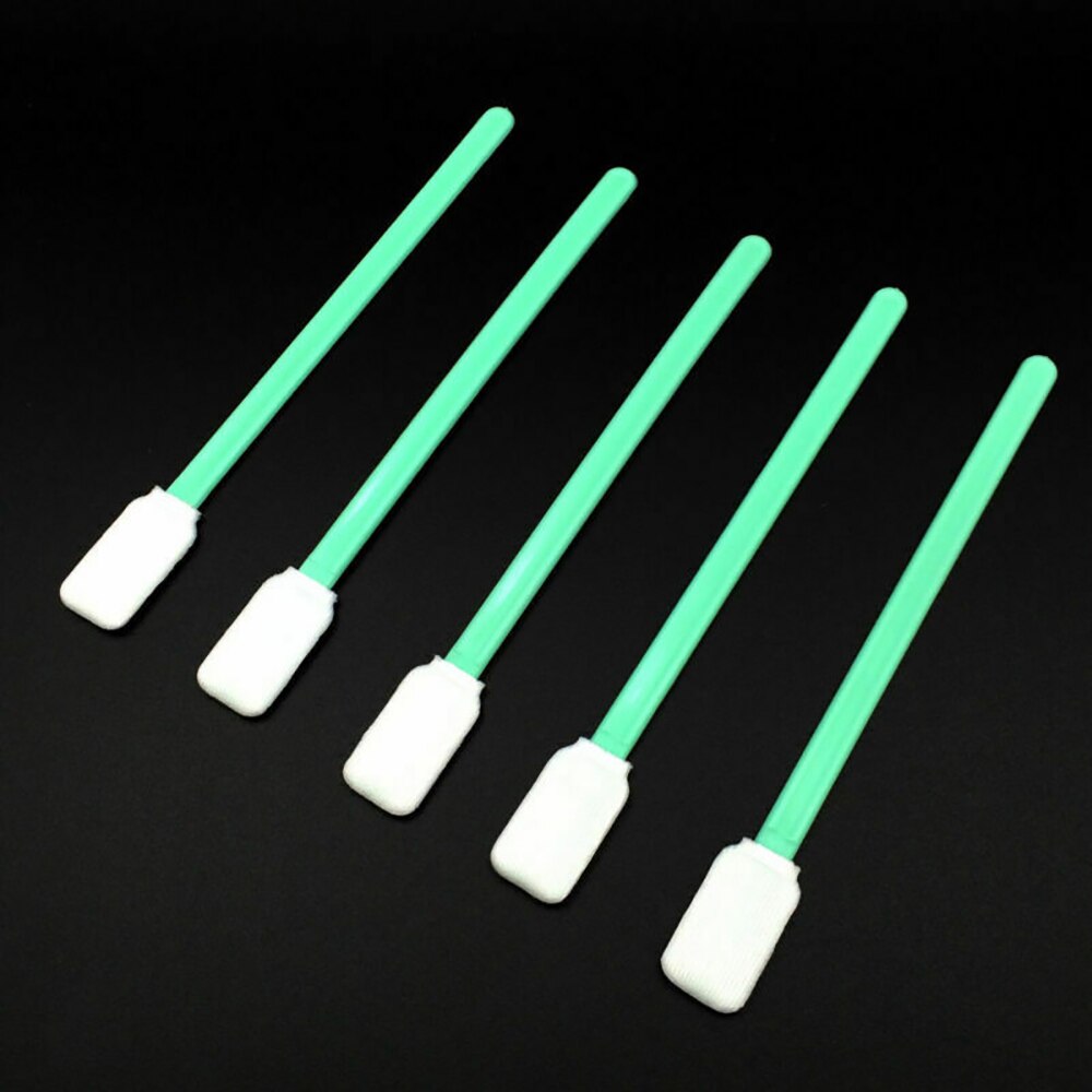 100 Stuks Printer Hoofd Swabs Doek Hoofd Getipt Solvent Swabs Printer Cleaner Foam Spong Doek Hoofd Cleaning Tools