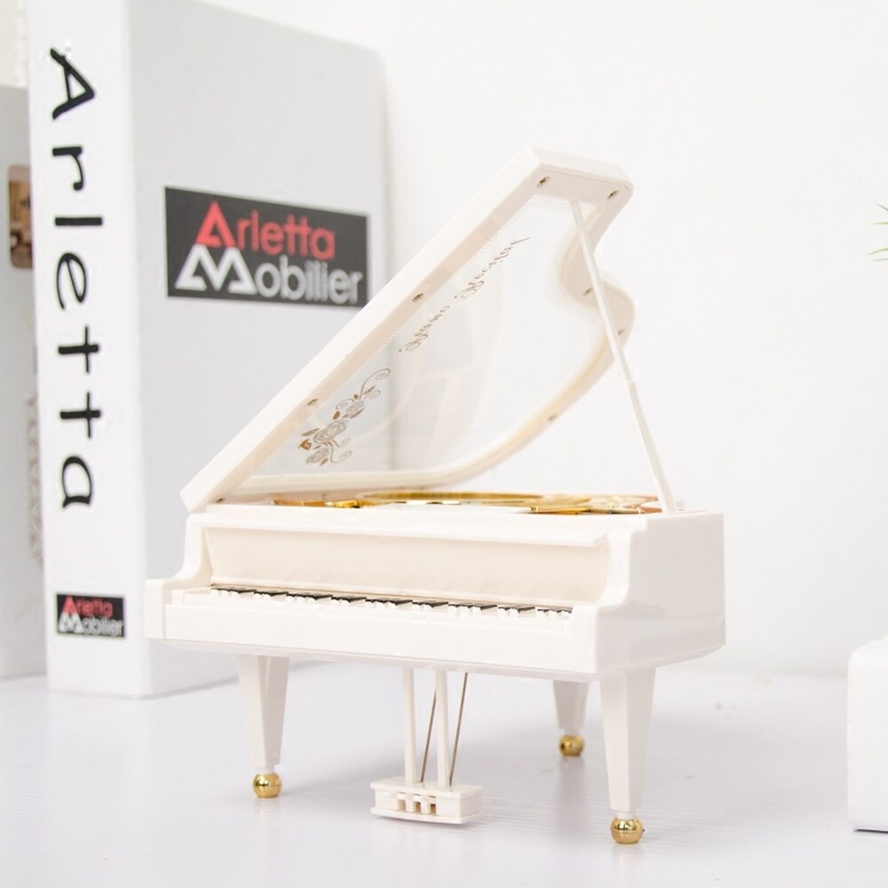 Mechanical Classical Girl Dancer Music Box Carousel Piano Model Music Box Retro Movement Castle In The Sky Musics Box WF1021