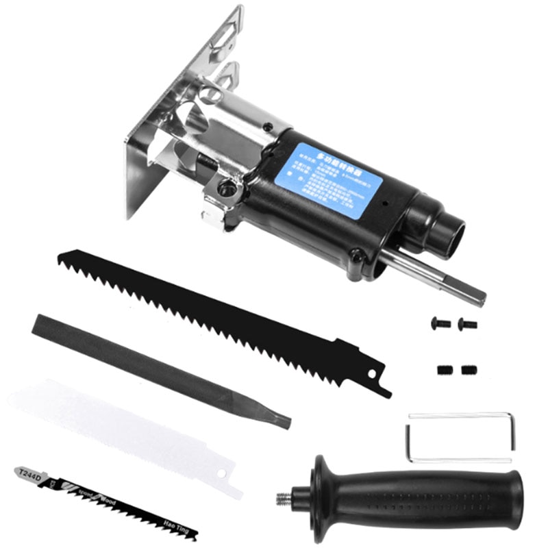 -Reciprocating Saw Attachment Change Electric Drill Into Reciprocating Saw Jig Saw Metal File for Wood Metal Cutting Tool: Default Title