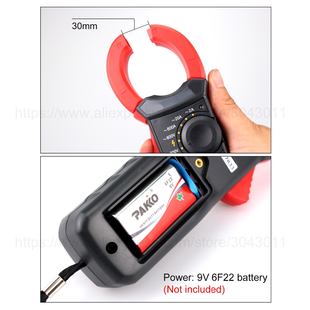 Multifunctional Digital Clamp Meter Multimeter DC/AC Resistance Continuity Diode NCV Tests Electrician tools 1999/3999 Counts