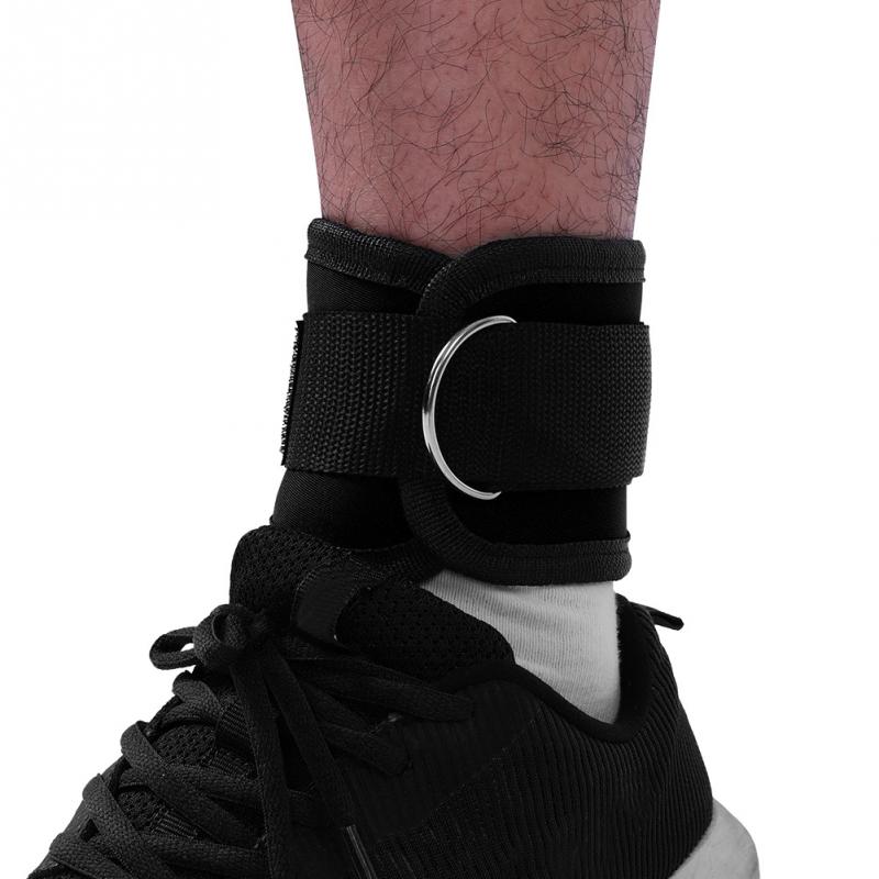 Sports Ankle Straps Wrist Support Gym Band Leg Strength Training Weight-bearing Power Strap Foot Ring For Fitness Taekwondo: Black