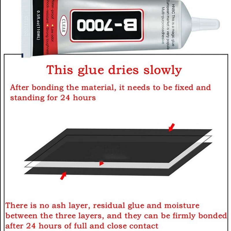 B7000 colle pour téléphone portable réparation B-7000 adhésif bijoux à bricoler soi-même strass fixer écran milieu cadre boîtier verre colle