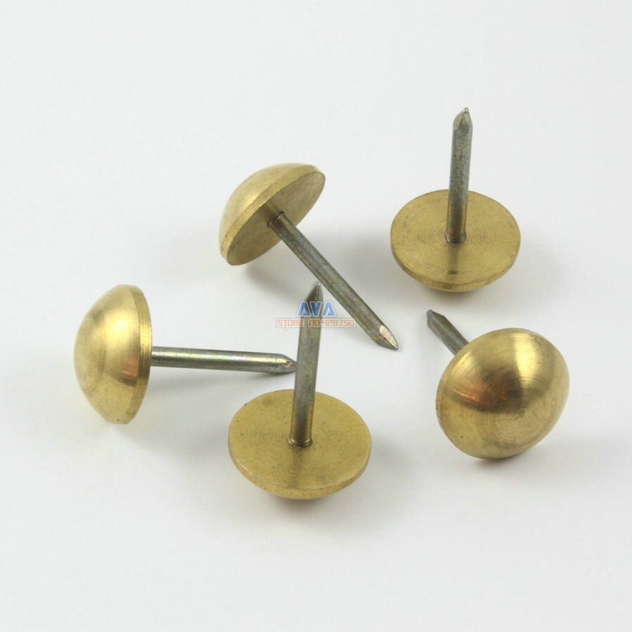 20 Pieces Solid Brass Upholstery Tacks Nails 18x32... – Grandado