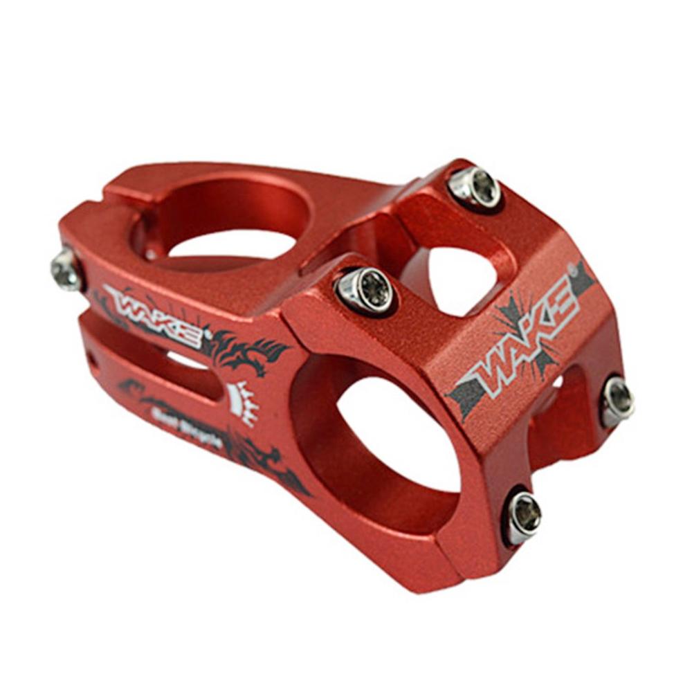 WAKE MTB Bike Handlebar Stem Bicycle Stem 31.8MM Cycling Bicycle Parts Bicicleta 4 Colors Bike Handlebar Stem Aluminum Alloy: Red