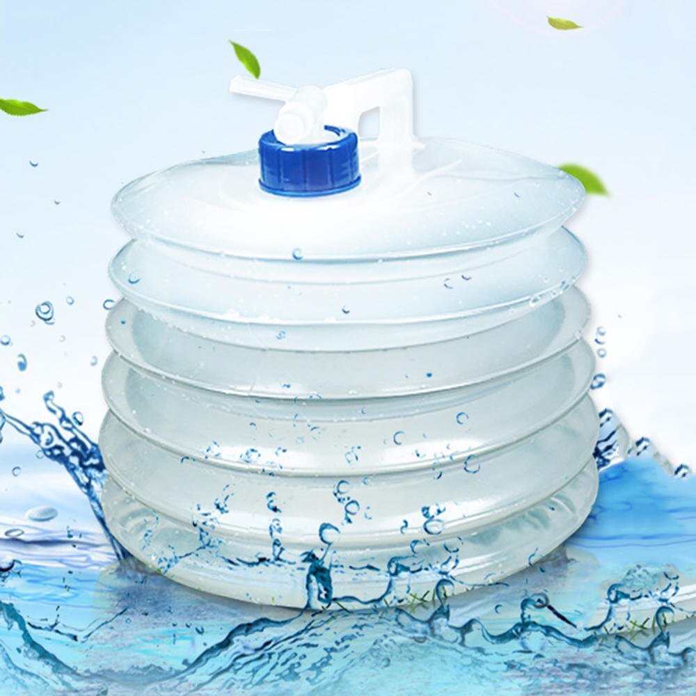 Outdoor Camping Water Bags Collapsible Water Container Folding Bucket Storage PE Food Grade Camping Foldable Water Bag