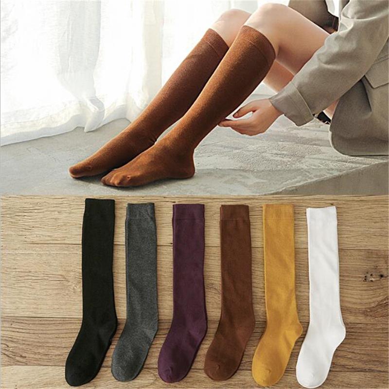 GREENYU Brand Model Cotton Women Socks Stockings Warm Thigh High Over the Knee Socks Long Cotton Sweat-absorbing Stockings