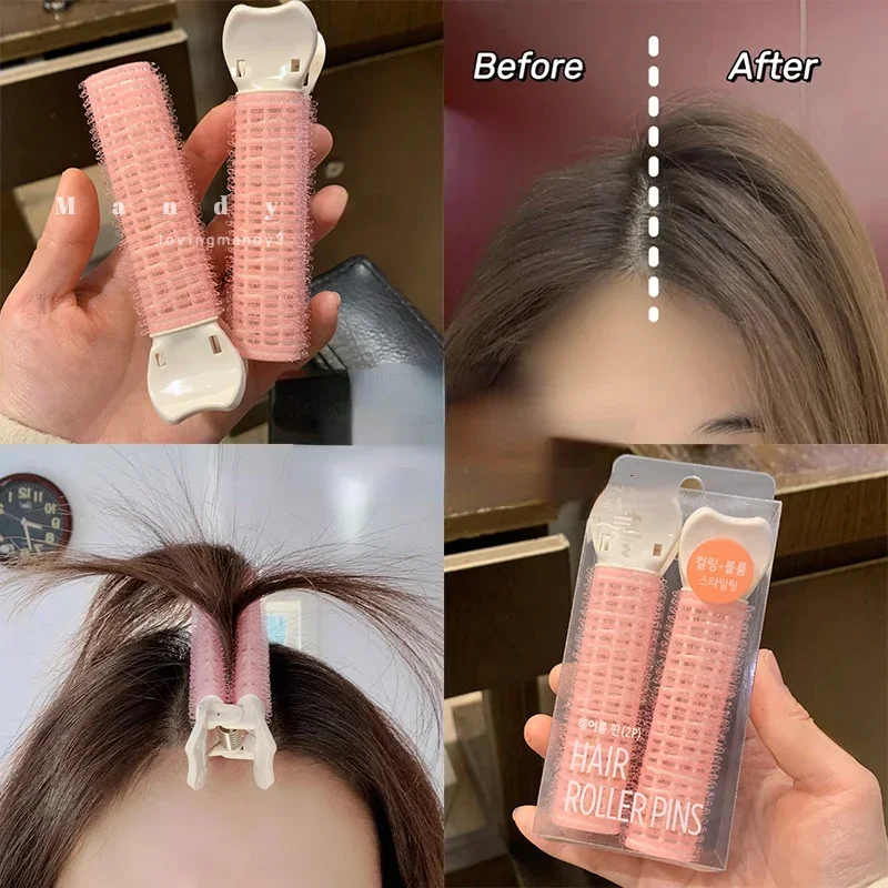 Heatless Hair Rollers Curlers Bangs Hair Root Volume Clip Fluffy Clips Portable Korean Hair Accessories for Women