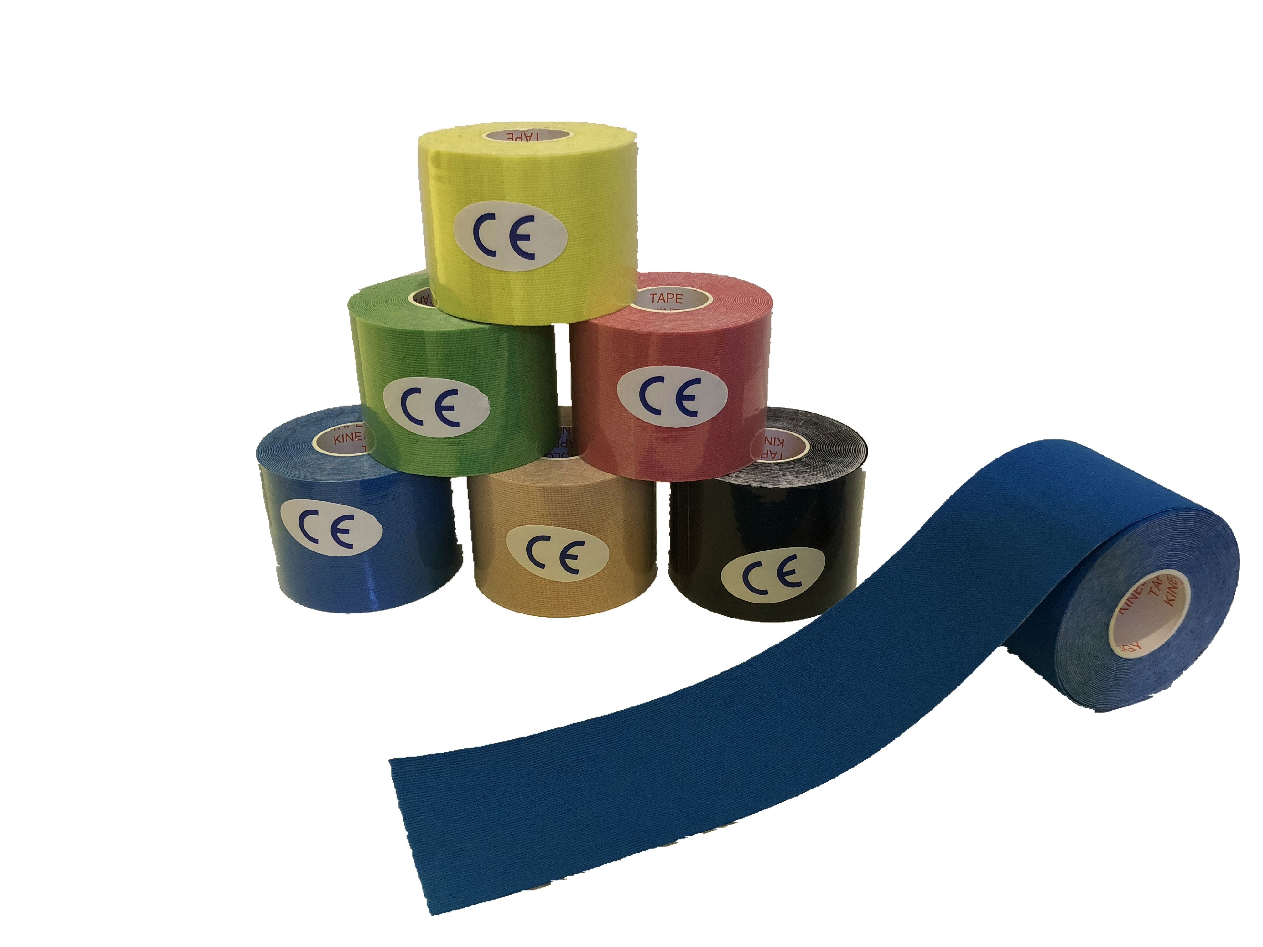5cm*5cm kinesiologi tap sportsbandage elastisk bandage knæalbuebeskytter muskelbandage atletisk sportsbånd ruller
