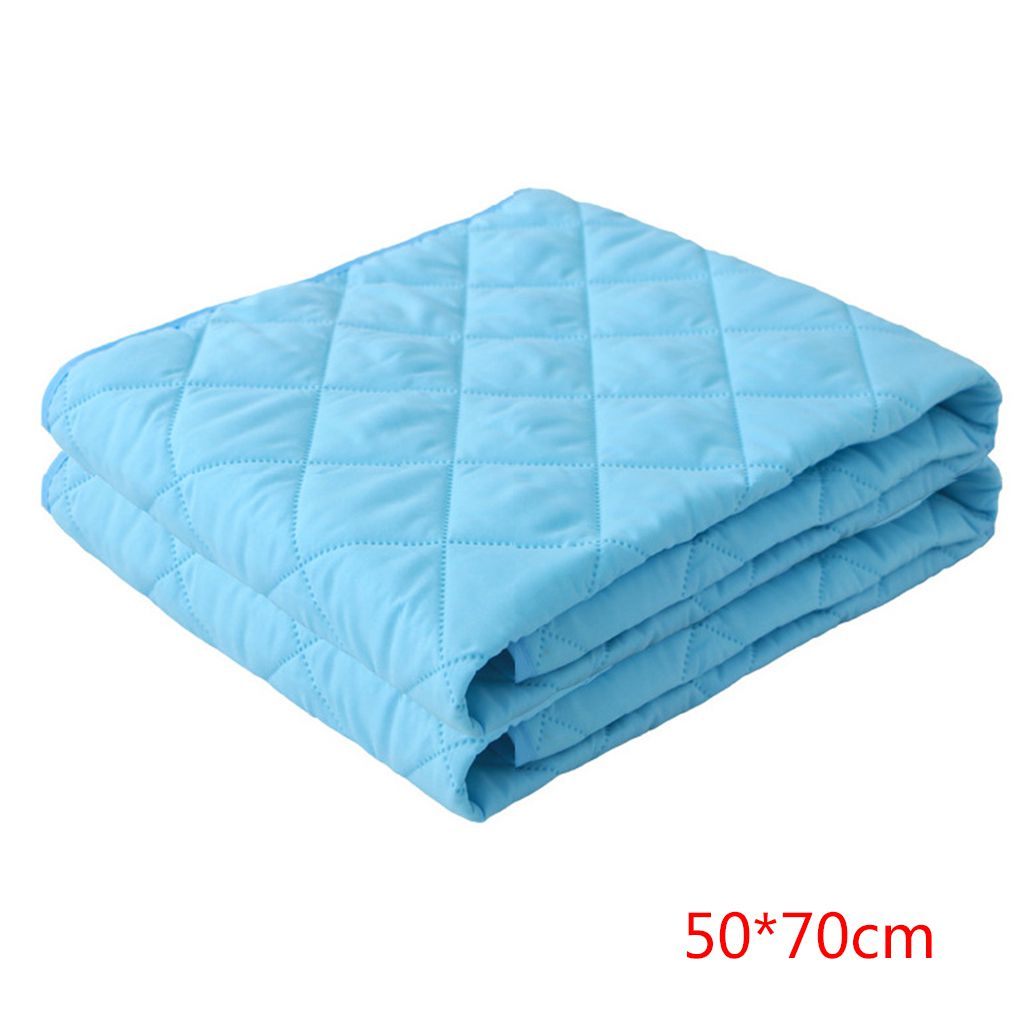 50*70cm/70*120 centimetri Impermeabile infantile del Pannolino Del Pannolino di Urina Zerbino Del Capretto Biancheria Da Letto Semplice Che Cambia copertura pad Copriletto Protezione: blu 50X70CM