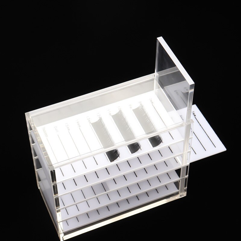 Eyelash Storage Box 5 Layers Acrylic Pallet Lash Holder For Eyelash Extension Individual lash Volume Display Stand Tools Makeup