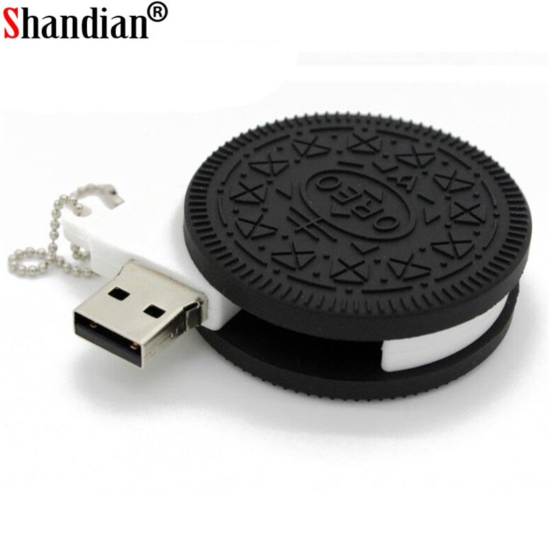 Shanddian Biscuit Vorm Usb Flash Drive Snoep Pendrive Little Mini Grappige 4Gb/8Gb/16Gb/32Gb/64Gb Cookie Usb Disk