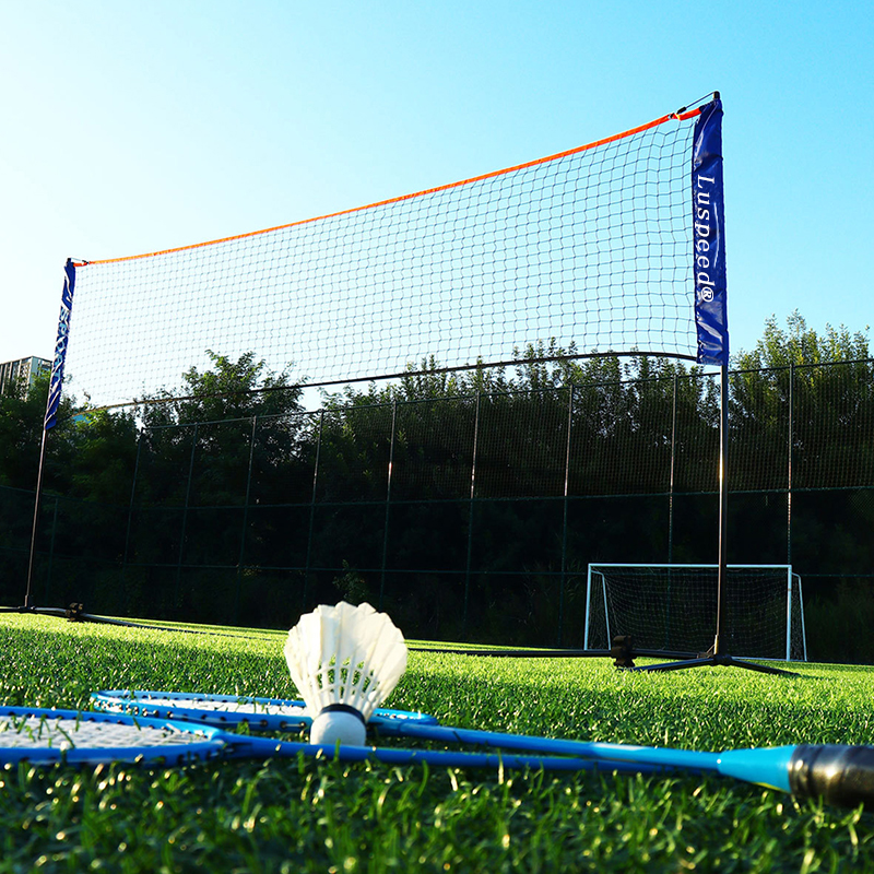 Portable Folding Standard Badminton Net Indoor Outdoor Sports Volleyball Tennis Training Square Nets Mesh
