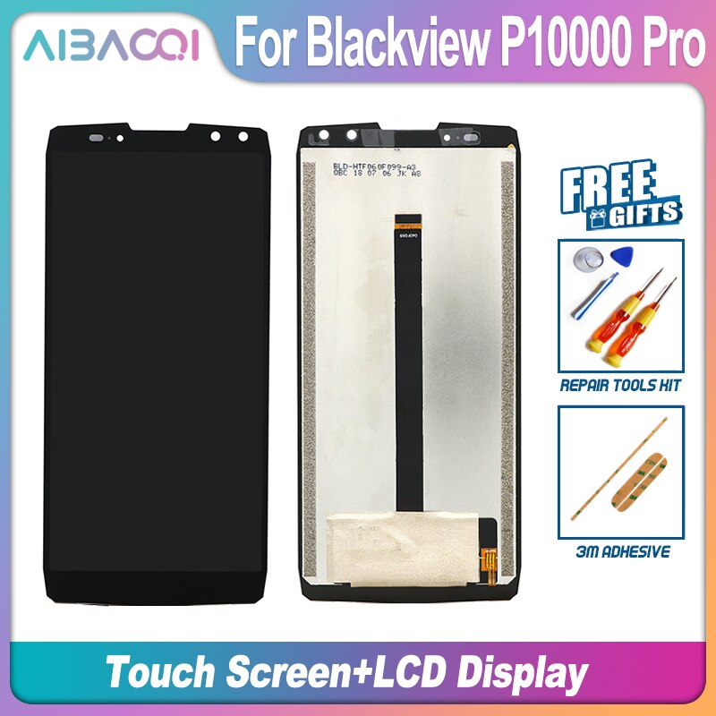 Pantalla táctil Original de 5,99 pulgadas, 2160x1080 LCD, Dlsplay, marco de Panel, piezas de reparación perfectas para Blackview P10000 Pro Android 7,1: LCD without Frame