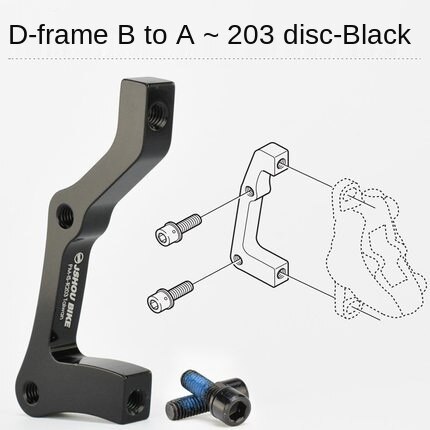 Bicycle Mountain Bike Disc Brake Transition Socket 160 Bicycle 180 203 Disc Fork Rear Brake Transition Socket: U