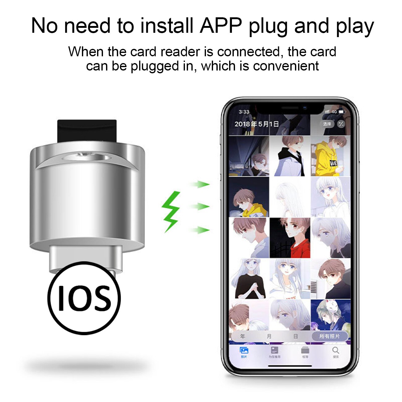 Card Reader TF Reader Multifunction USB 3.0 OTG Mobile Phone Card Reading For Iphone IOS 13 Above System Car Recorder Adapter