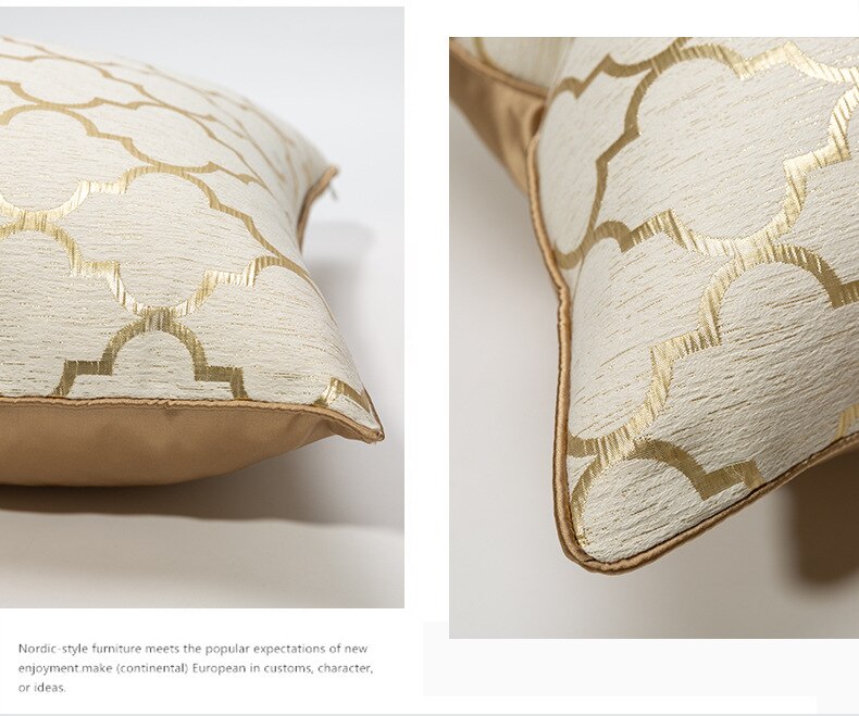 Dakimakura – housse de coussin de canapé nordique, taie d&#39;oreiller de luxe, décoration française en Satin 45x45, couleur Champagne, Simple, pour la maison
