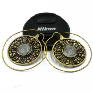 Showlove-2Pcs Brass Ear Weight Different Style IIndia Tribal Ear Taper Expander Plugs Piercing Gauge Earrings Body Jewelry: A