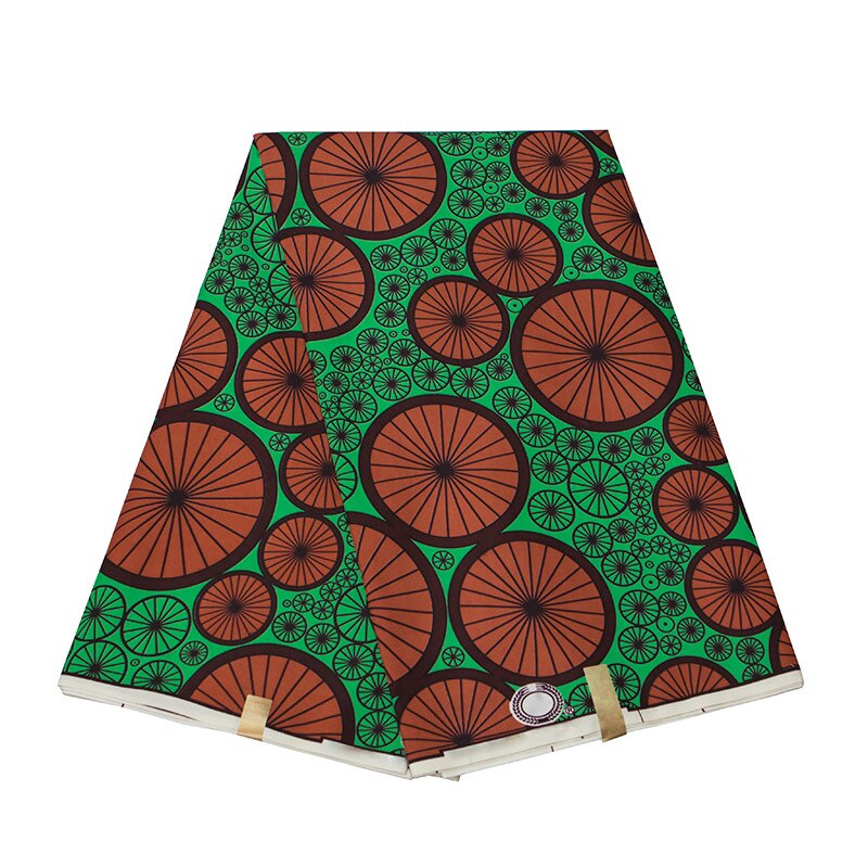 Tela de impresión Africana de 100% poliéster de Ankara Real cera 3/6 yardas para ropa de boda: 3 yardas