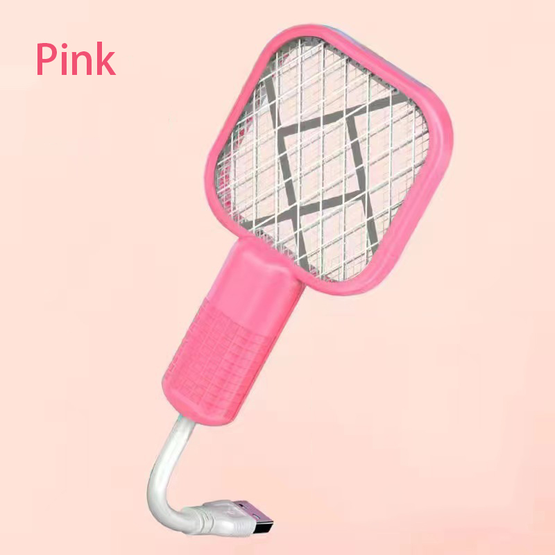 Usb Mug Swatter Trap Ongediertebestrijding Elektrische Schok Mini Muggenmoordenaar Lamp Draagbare Uv Licht Bug Zapper Zomer: Donker Kaki