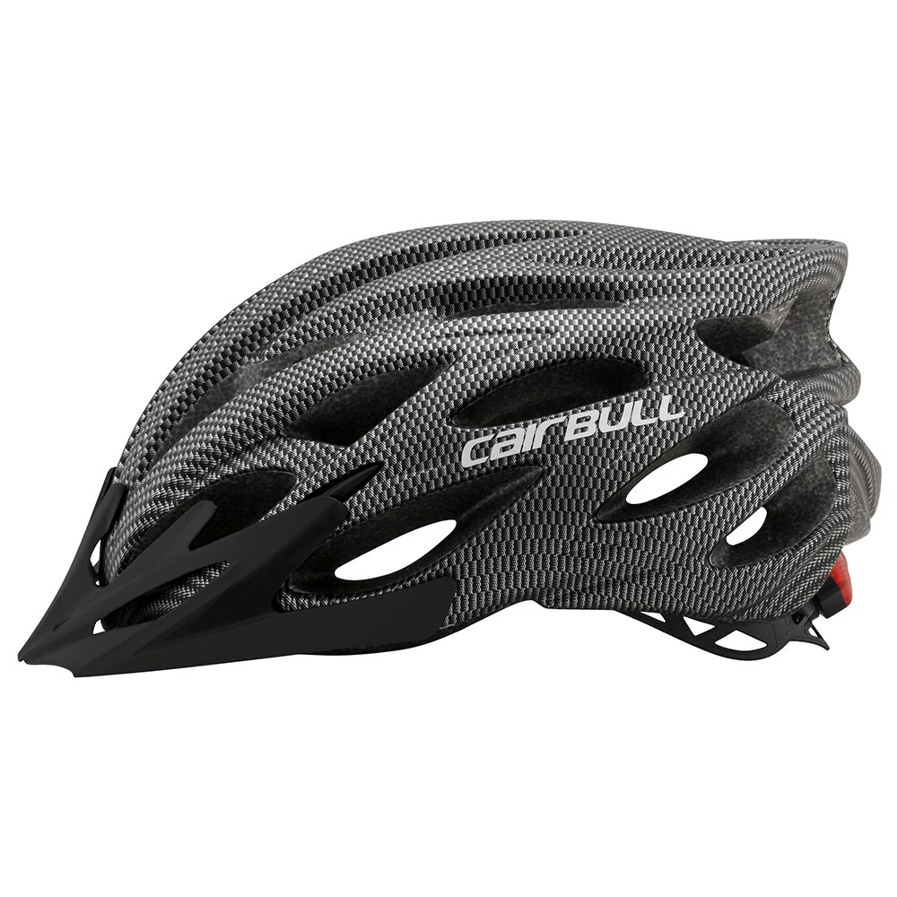Cairbull – casque de vélo ultraléger, avec visière amovible, avec feu arrière moulé à l'intérieur, pour vtt sur route de montagne