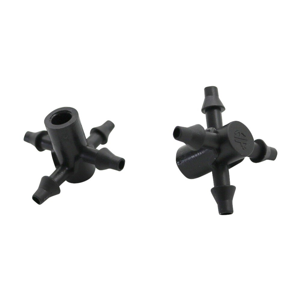 Drip irrigatie druppelaar water Splitter 2-manier, 4-way Cross Connector druppelaar Water diverter druppelen pijl adapter 500 Pcs