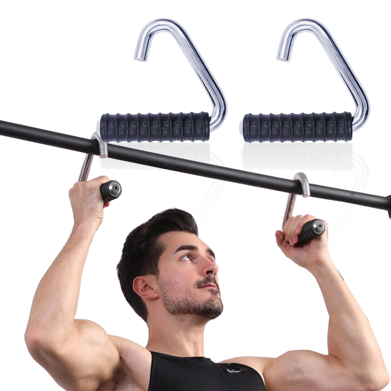 Heavy Duty Pull Up Training Metal Handles for Gym Home Strength Workout Weightlifting Resistance Bands Handle Fitness Equipment