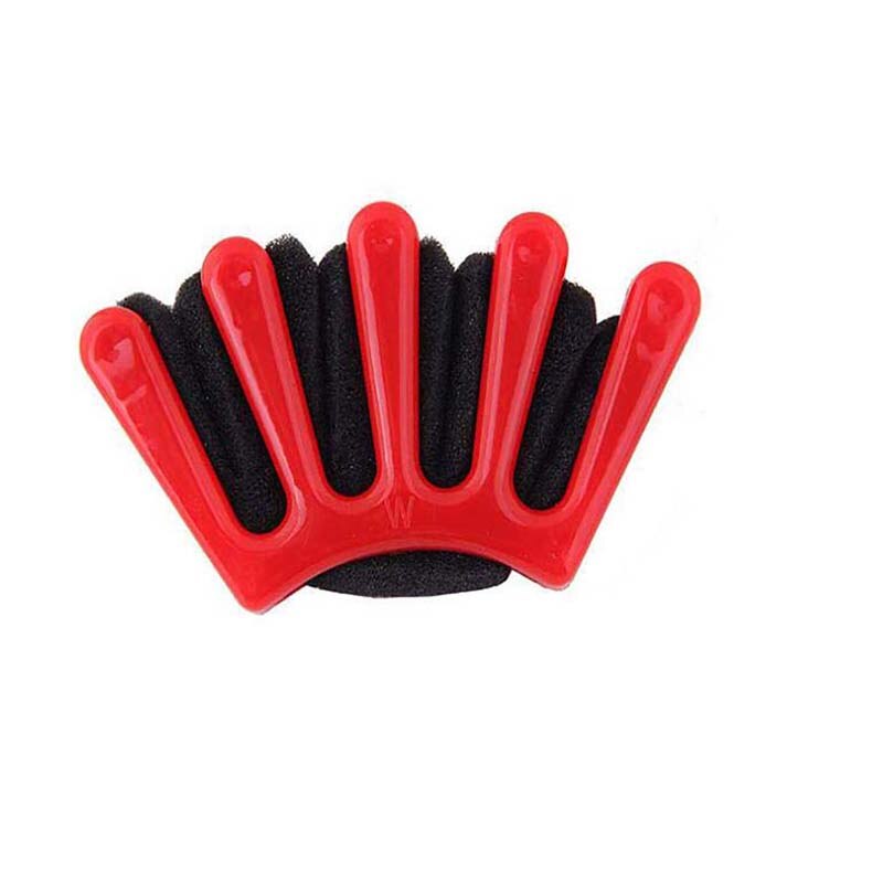 Rood/Blauw Franse Haar Vlechten Tool Hair Twist Styling Bun Weave Sponge Vlecht Twist Hairstyling Braider Diy Accessoires 1pc: red