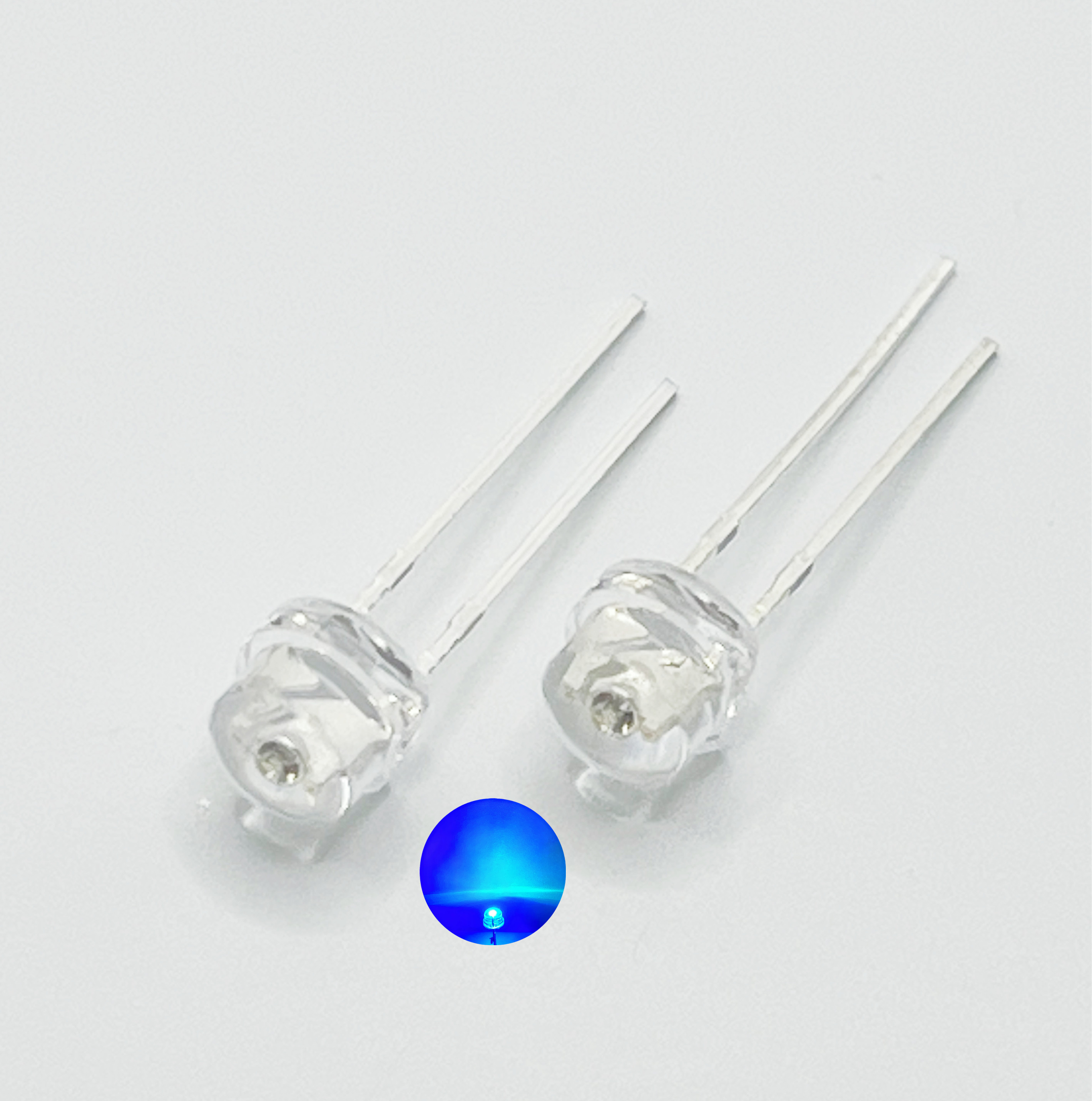 100pcs/lot 5MM white red yellow green purple straw hat lamp beads super bright LED Light-emitting diodes (leds) for DIY lights: Lavender