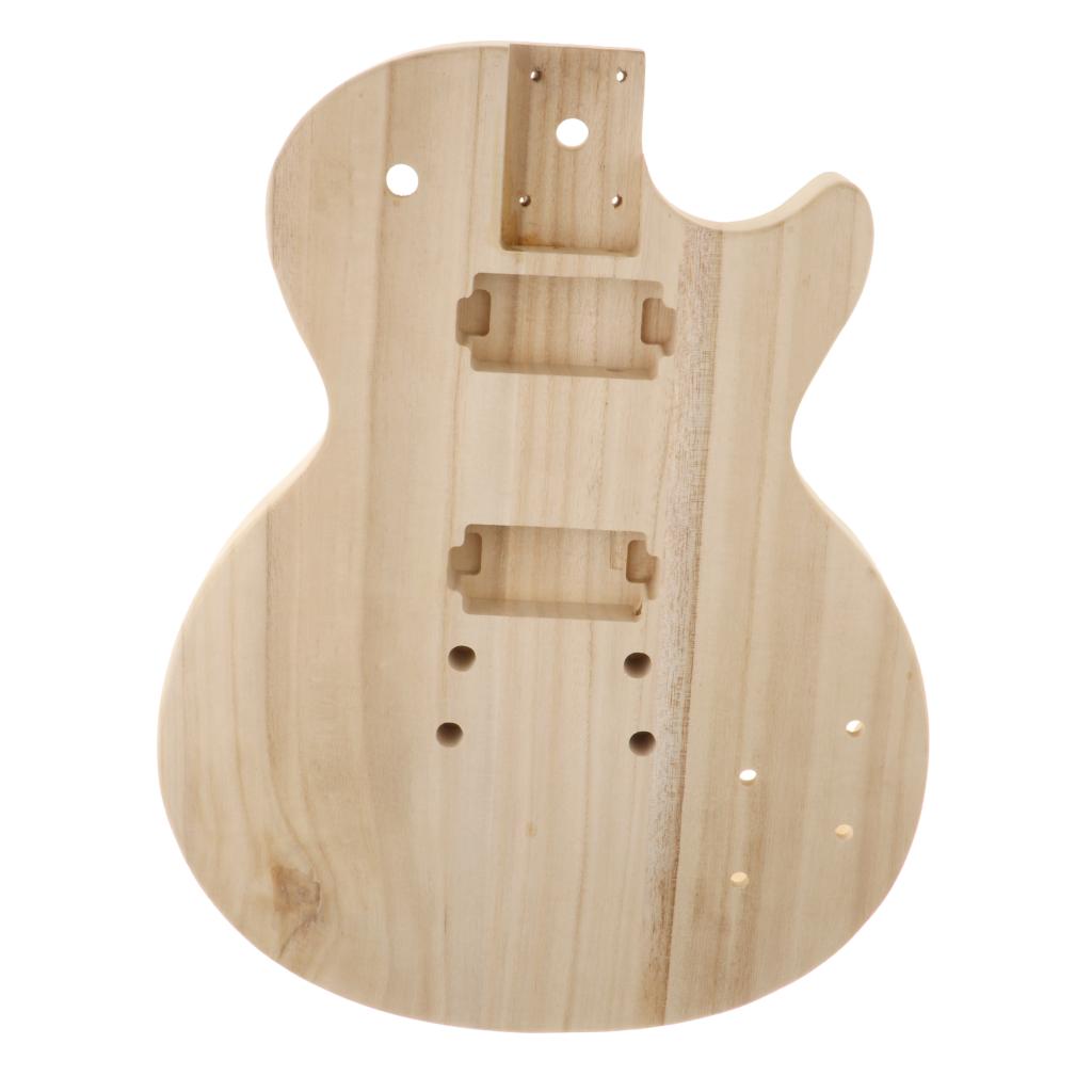 Unfinished Guitar Body Maple Wood for Electric Guitar Replacement Set in electric guitar decoration accessory predrilled learner