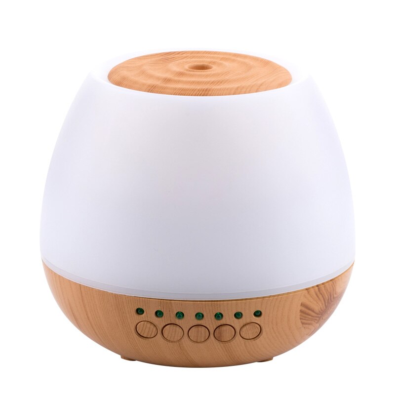 Bluetooth Aroma Diffusor Luft Luftbefeuchter USB Ultraschall Aromatherapie Duft Verteiler Ätherische Öle Elektrische Für Heimat Auto: hell Holz Getreide