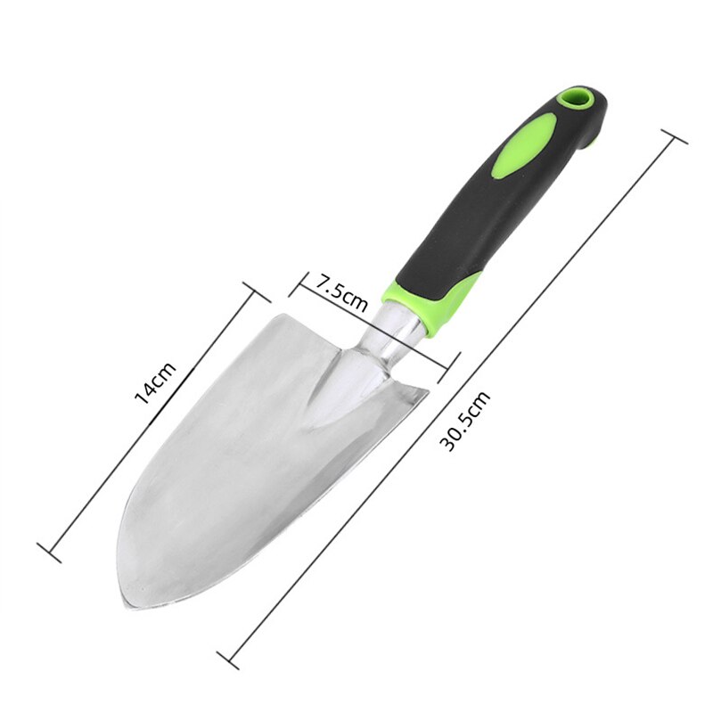 Herramientas de mano de aleación de aluminio escarda, rastrillo, pala, deshierbe, herramientas de excavación, herramientas de plantación de jardín, novedad: wide shovel