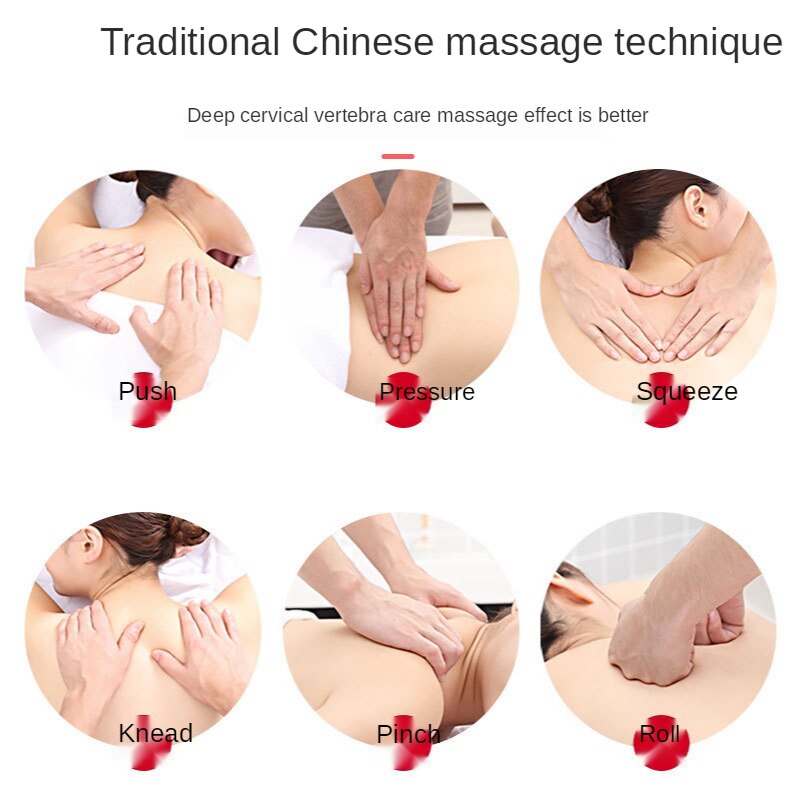 Smart Rechargeable Relaxation Shoulder Physiotherapy Instrument Neck Guarding Device Cervical Spine Massage Instrument