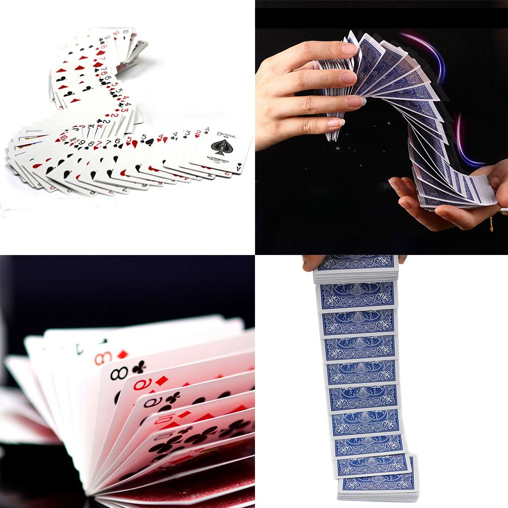 1Set Magic Electric Deck(connection By Invisible Thread) Of Cards Prank Trick Prop Gag Poker Acrobatics Waterfall Card Props