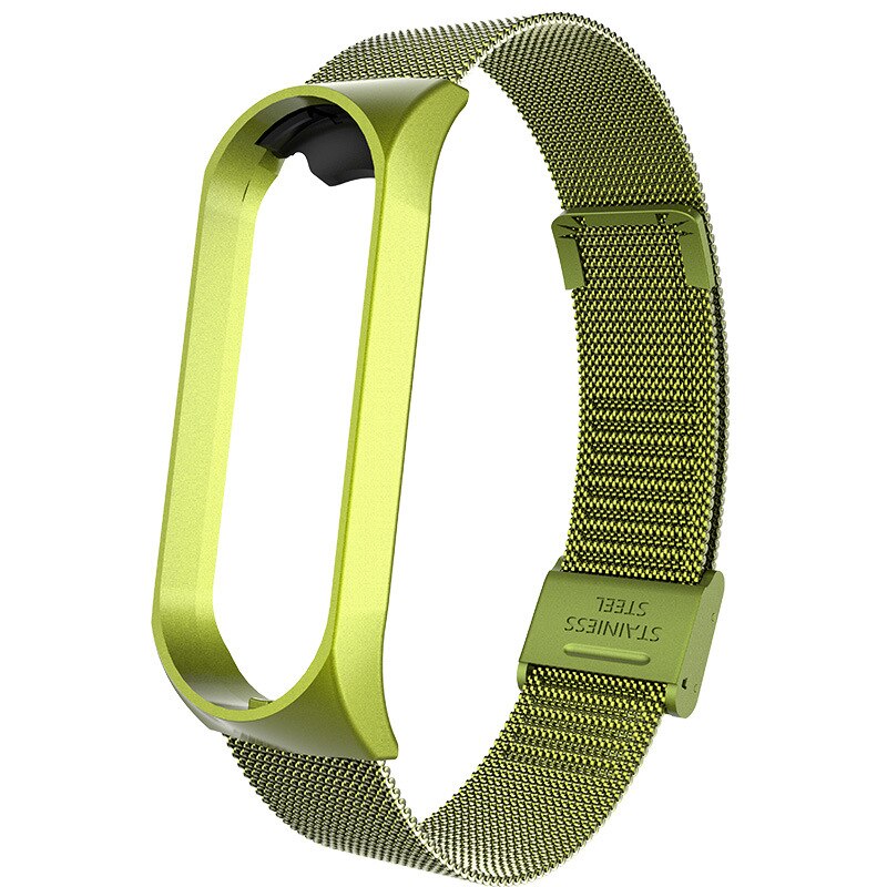 Metal de aço inoxidável para mi banda 5 pulseira pulseira relógio inteligente substituível para xiaomi mi banda 5 pulseira pulseira esporte: 10