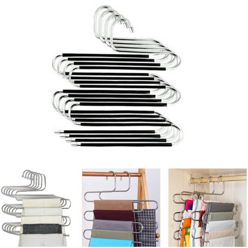 Multi Layer Kleding Rok Hangers Thuis Kledingstuk Broek Sokken Haak Clip Magazijnstelling
