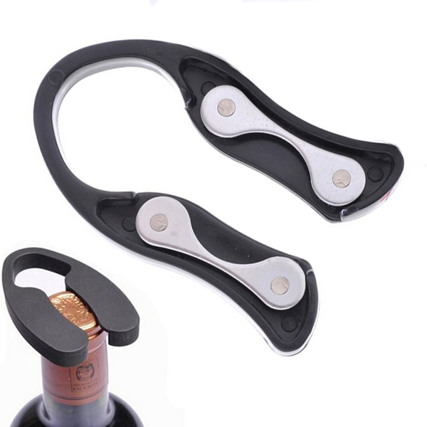 1Pc Stainless Steel Home Bar Wine Collection Red Wine Champagne Bottle Stopper Sealer Round Collar Drip Stop Ring series: 609