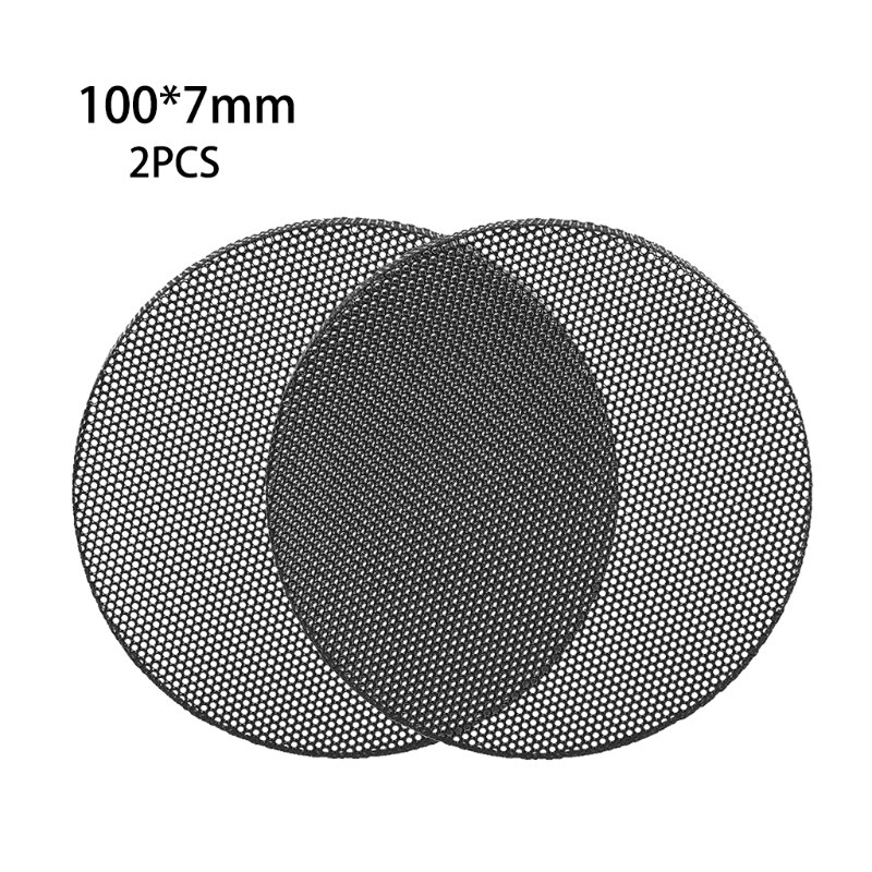 2Pcs Speaker Conversion Net Cover Car Audio- Decorative Circle Metal Mesh Grille 203A: Blue