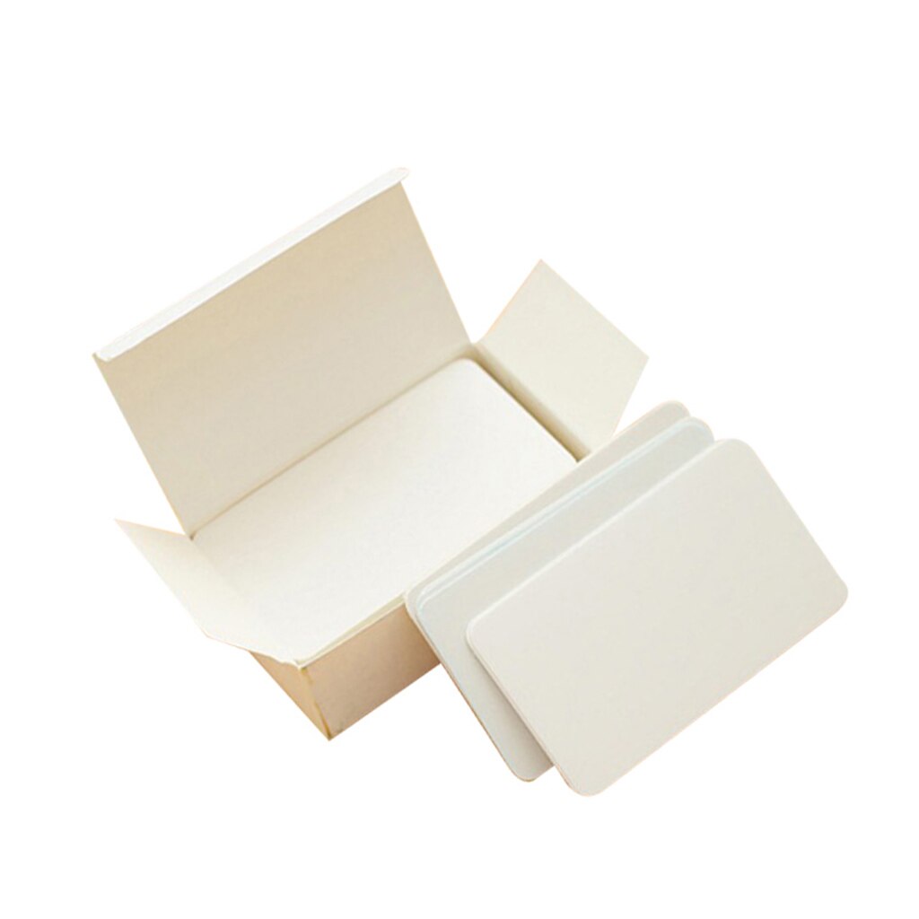 Papier Leere Index Blitz Karten DIY Gruß Schnell Mitteilung Lagerbier Geburtstag Aufkleber Flashcards Blitz Karten, 90 Blätter: Weiß