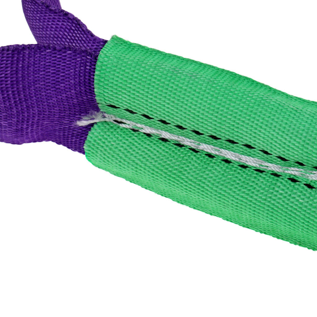 Double PLY Cover Endless Round Polyster Lifting Slings Tow Strap 2 Ton 1m