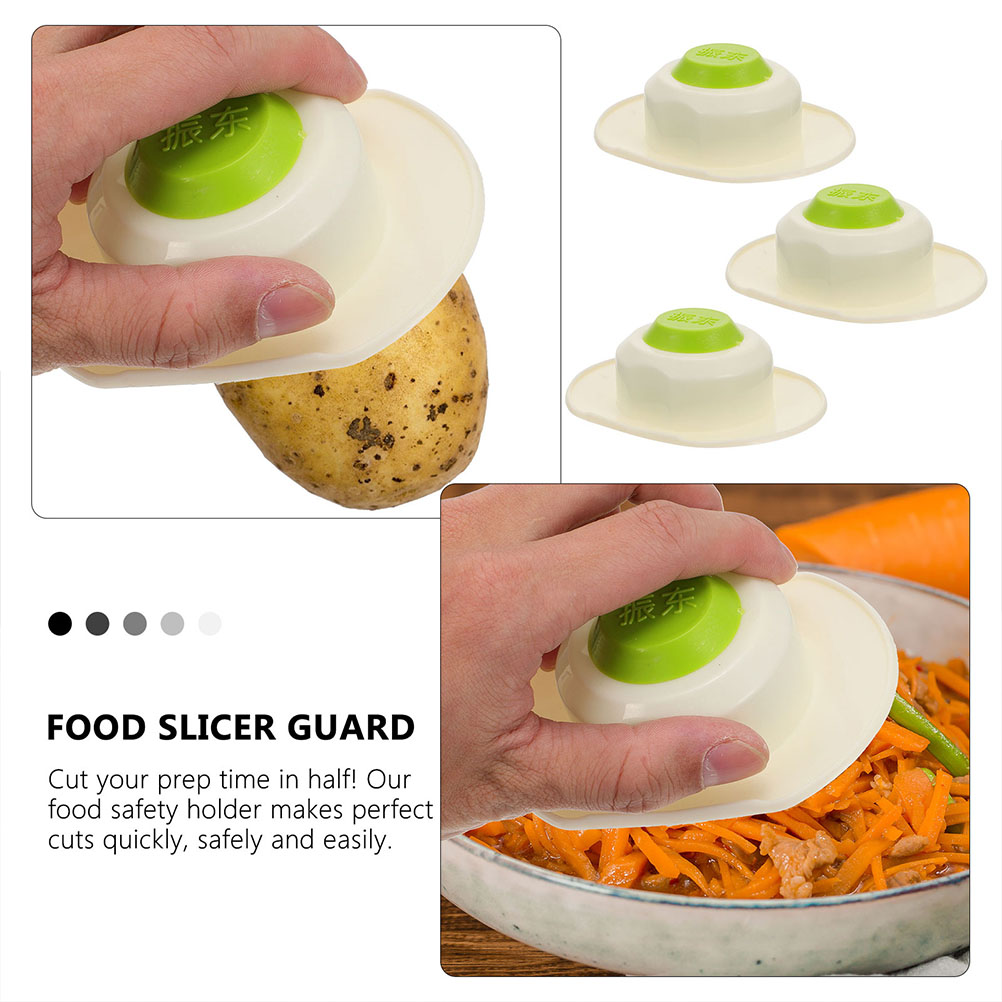 4Pcs Plastic Food Slicer Safety Holder Practical Hand Protector Food Safety Holder