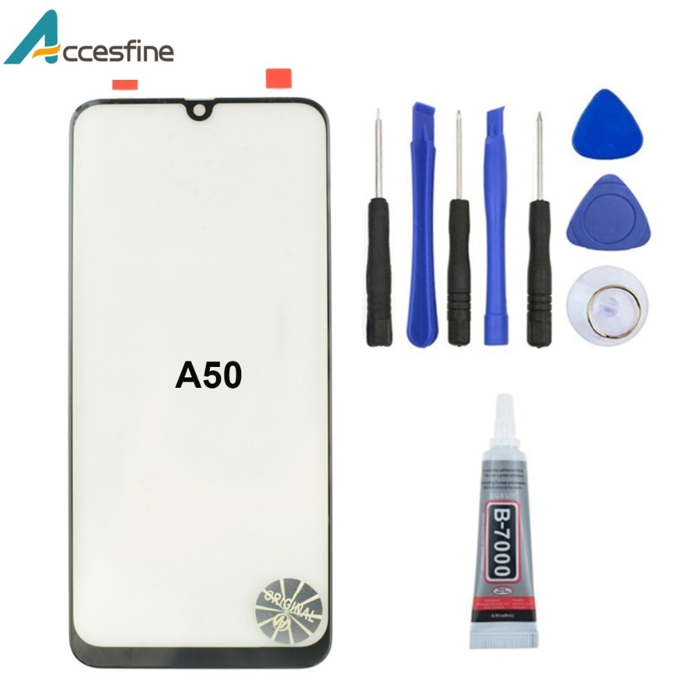 Panel de cristal exterior para Samsung Galaxy A20 A30 A40 A50 A60 A70 A80 A90, repuesto Original de pantalla táctil LCD, kit de reparación