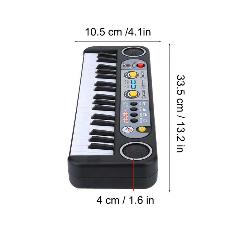 37 Keys Kid Organ Electric Piano Digital Music Electronic Keyboard Musical Instrument With Mini Microphone For Children Learning